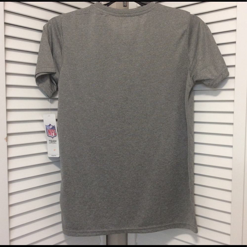 Boys T-shirt Large 12/14 Gray New York Giants NFL - Picture 7 of 11
